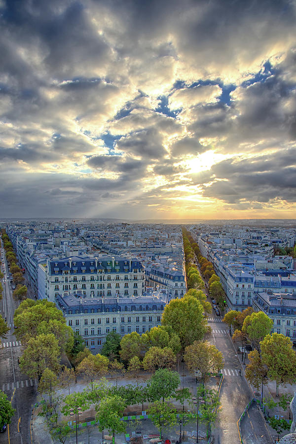 Paris Sunset Photograph by Raf Winterpacht