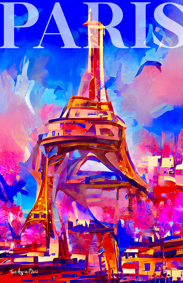 Paris Digital Art by Ted Azriel