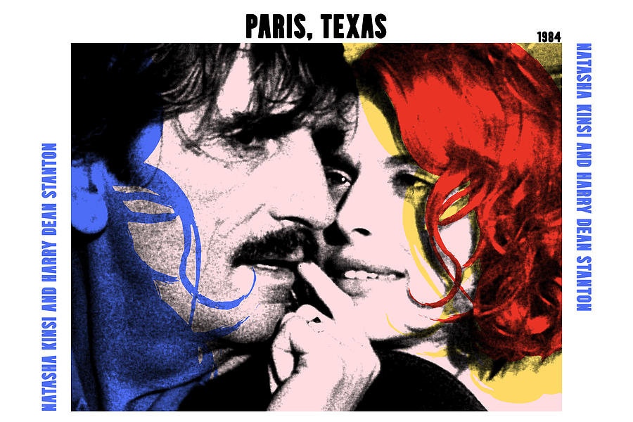 Paris Mixed Media - Paris, Texas, 1984, movie poster, with synopsis by Movie World Posters