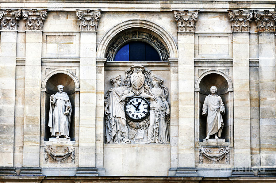 Paris Time at the Sorbonne Chapel Photograph by John Rizzuto
