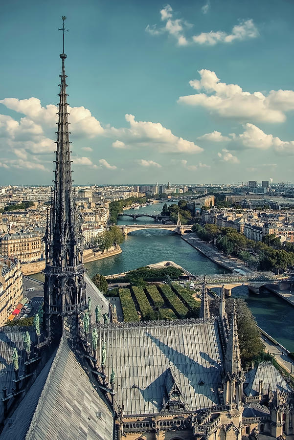 Architecture Photograph - Paris View by Manjik Pictures