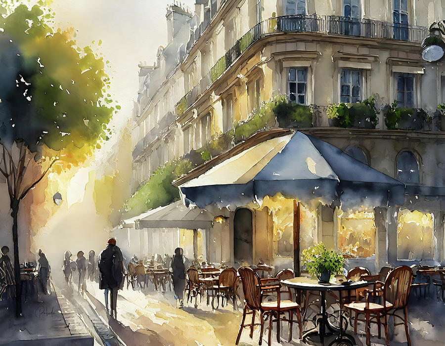 Paris Waking Up Painting by Deborah Pabodie - Fine Art America