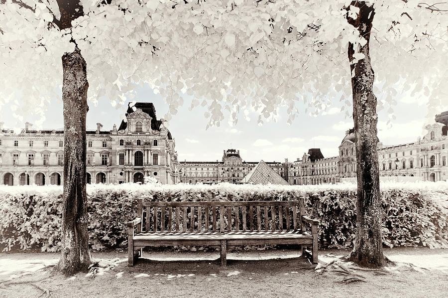 Paris Winter White Collection - Calmness and serenity Photograph by Philippe HUGONNARD