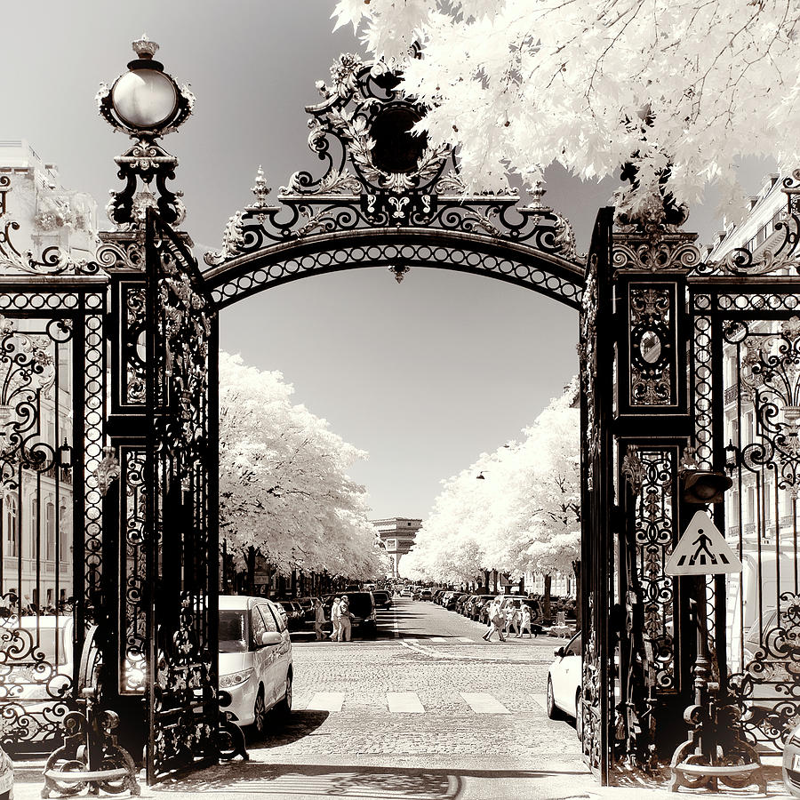 Paris Winter White Collection - Main Entrance Photograph by Philippe HUGONNARD