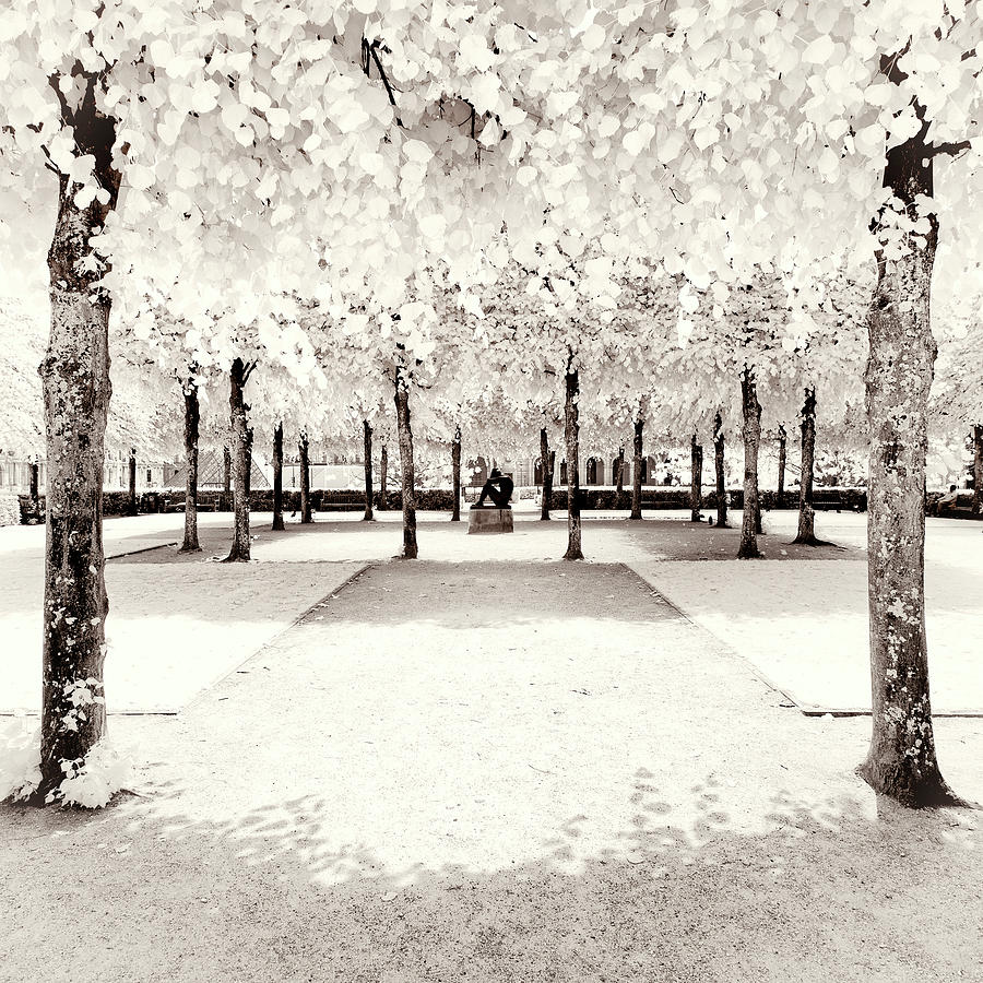 Paris Winter White Collection - Quiet atmosphere II Mixed Media by Philippe HUGONNARD