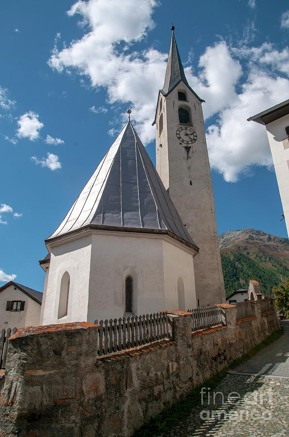 Parish Church, Guarda, Switzerland l1 Photograph by Ilan Rosen
