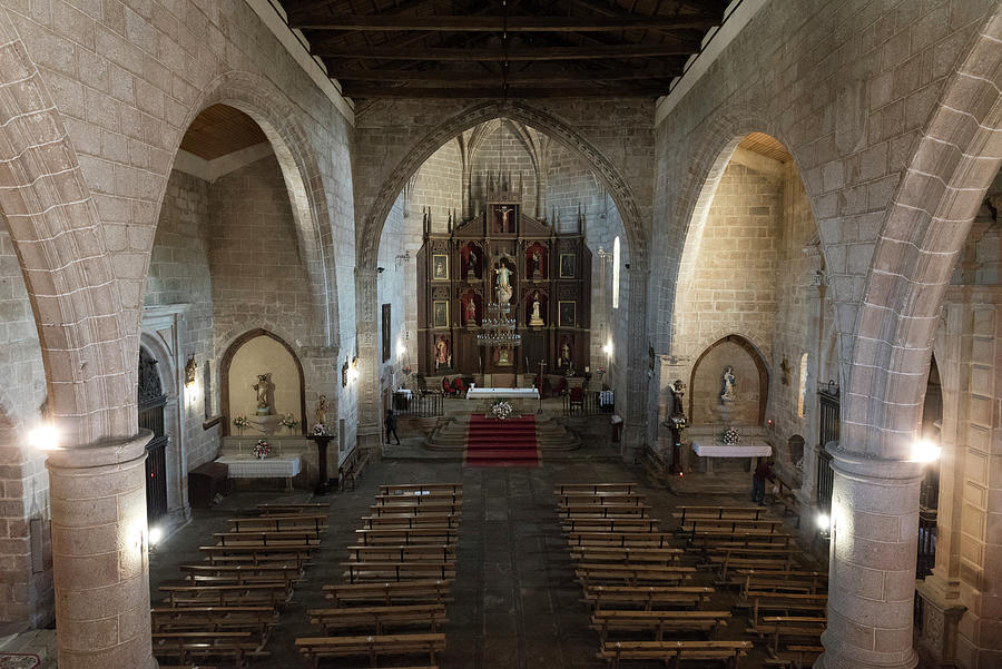 Parish Church of Nuestra Senora entre dos Alamos in San Felices de los Gallegos - Interior #1 Photograph by RicardMN Photography