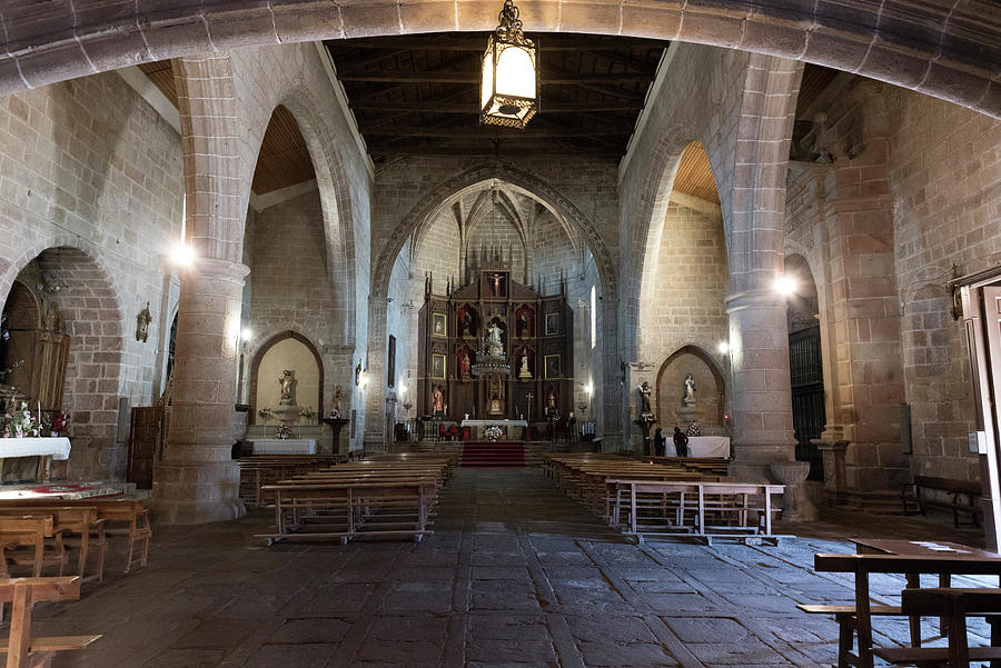 Parish Church of Nuestra Senora entre dos Alamos in San Felices de los Gallegos - Interior #2 Photograph by RicardMN Photography