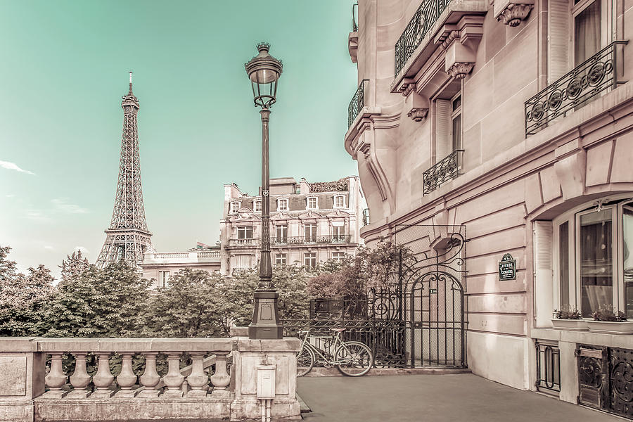 Paris Photograph - Parisian Charm - urban vintage style by Melanie Viola