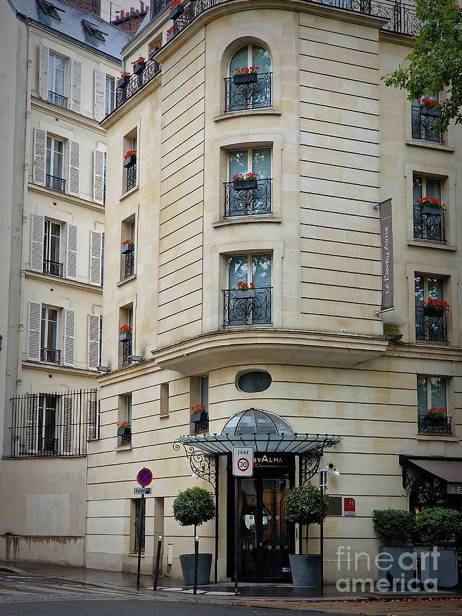 Parisian Hotel Photograph by Yvonne Johnstone