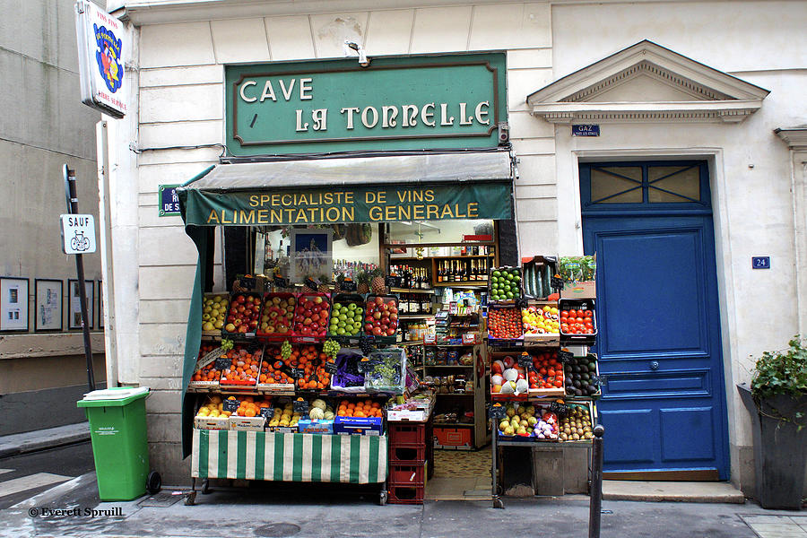 Parisian Produce Stand Photograph by Everett Spruill