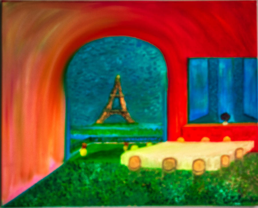 Parisienne Moment Painting by Walter Rivera-Santos