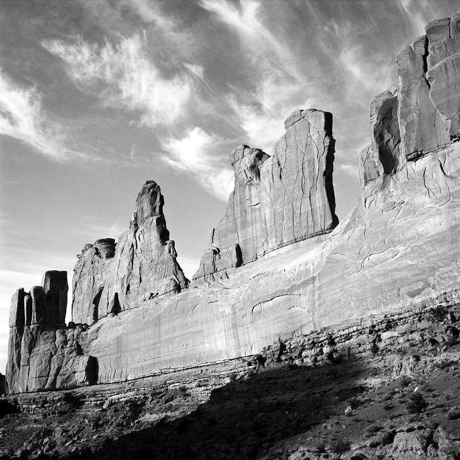 Park Avenue Rock Formations Arches NP Moab Utah BW Photograph by Gina ...