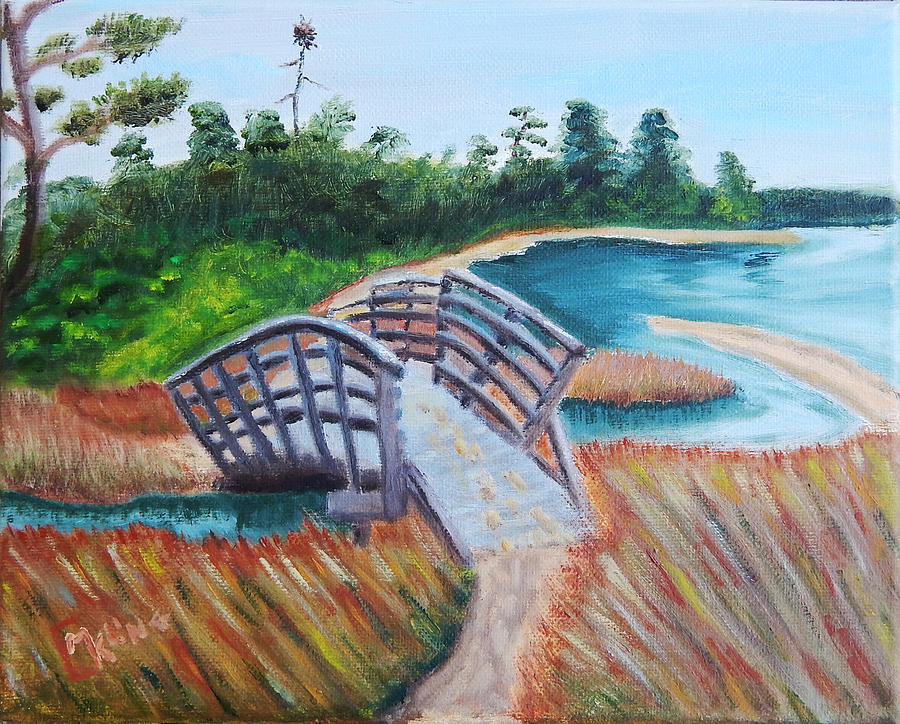Park Bridge Painting by Mike Kling