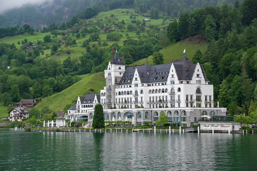 Park Hotel Vitznau, Lake Lucerne, Switzerland Photograph by Matthew DeGrushe