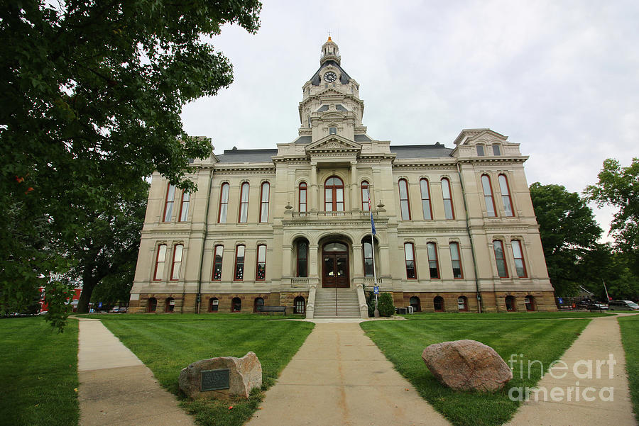 Parke County Courthouse in Rockville Indiana 6458 Photograph by Jack Schultz