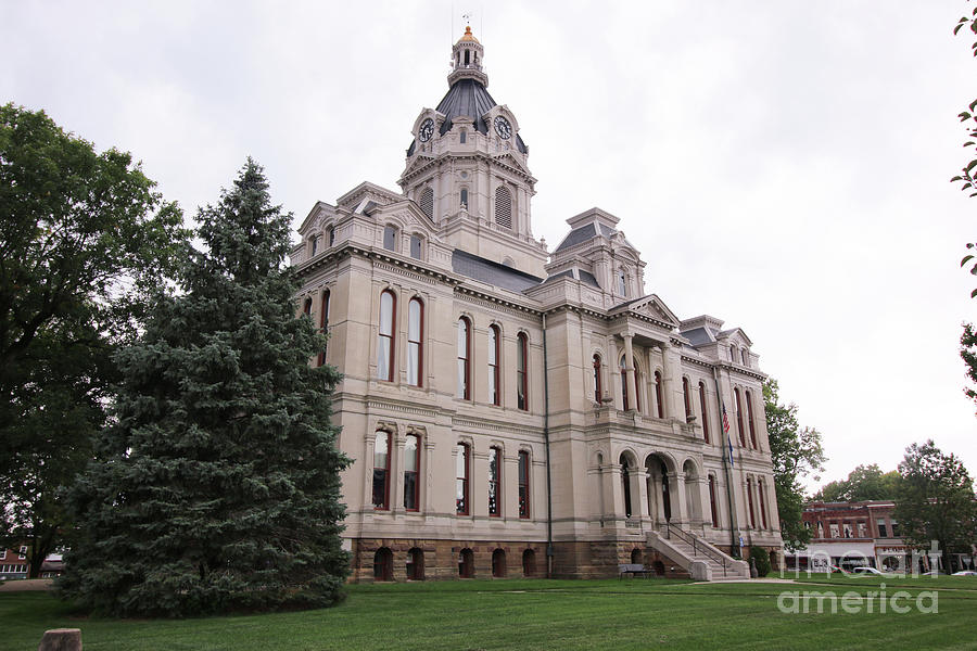 Parke County Courthouse in Rockville Indiana 6462 Photograph by Jack Schultz