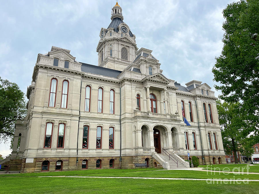 Parke County Courthouse in Rockville Indiana 7727 Photograph by Jack Schultz