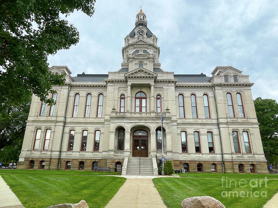 Parke County Courthouse in Rockville Indiana 7728 Photograph by Jack Schultz