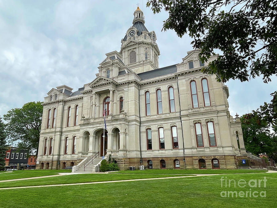 Parke County Courthouse in Rockville Indiana 7729 Photograph by Jack Schultz