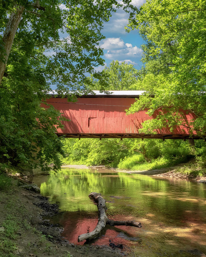 Parke County, Indiana - Wilkins Mill Covered Bridge Photograph by Susan Rissi Tregoning