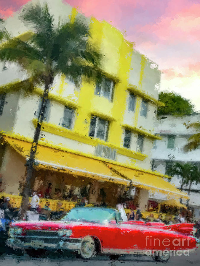 Miami Photograph - Parked at the Leslie by Jon Neidert