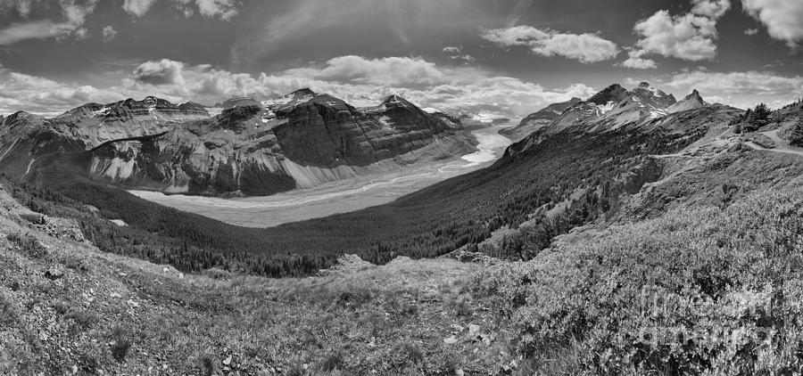 Parker Ridge Giant Panorama Black And White Photograph by Adam Jewell