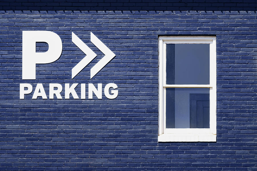 Sign Photograph - Parking This Way by Nikolyn McDonald