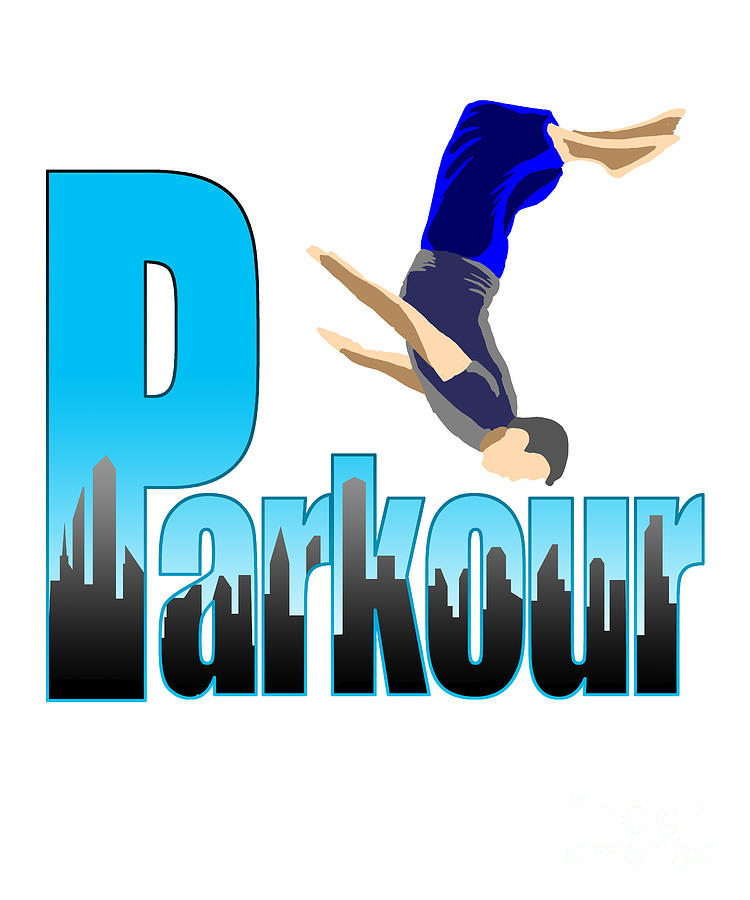 Parkour Urban Free Run Acrobatic Stunts Gymnast Digital Art by ...