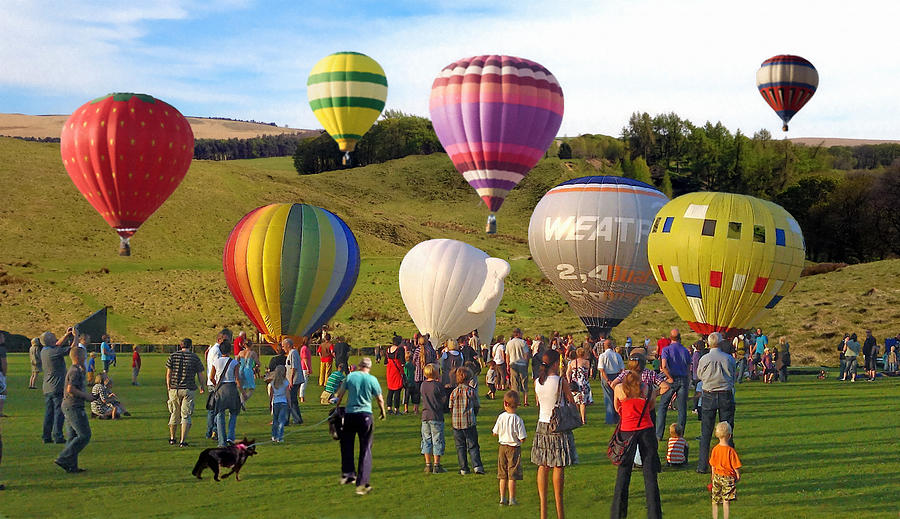 Parks Hot Air Balloon Festival Mixed Media by Sandi OReilly
