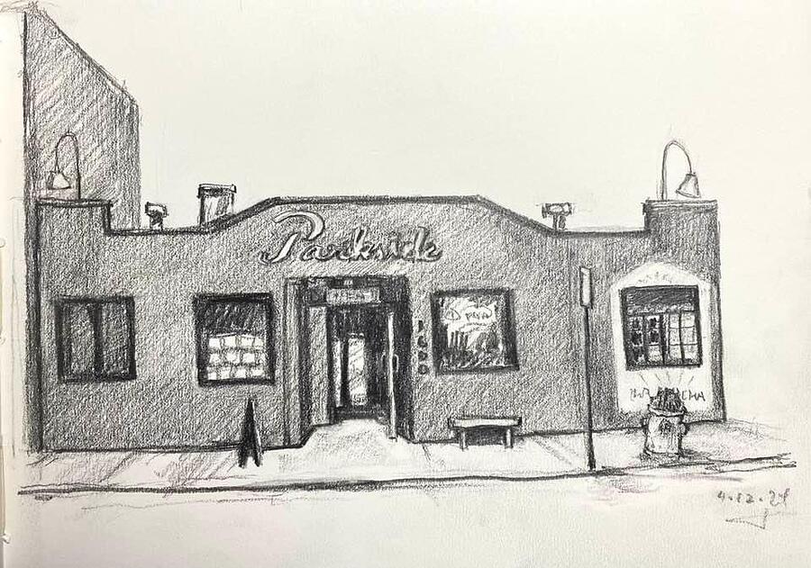 Thee Parkside Drawing by Jon Bailiff - Fine Art America