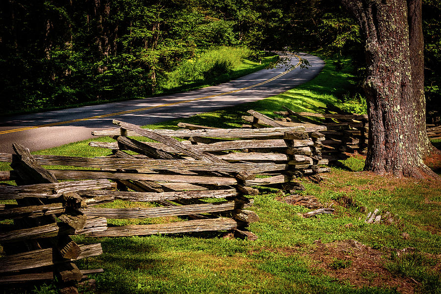 Parkway Fencing Blue Ridge Parkway Photograph by Jon Berghoff Pixels