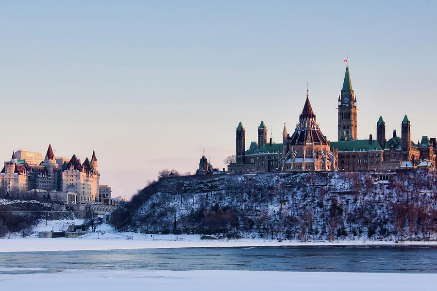 Parliament Hill at wintertime, Ottawa, Canada Photograph by Tatiana Travelways