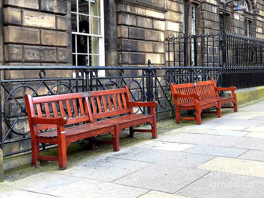 Parliament Square Memorial Benches Edinburgh Photograph by Douglas ...