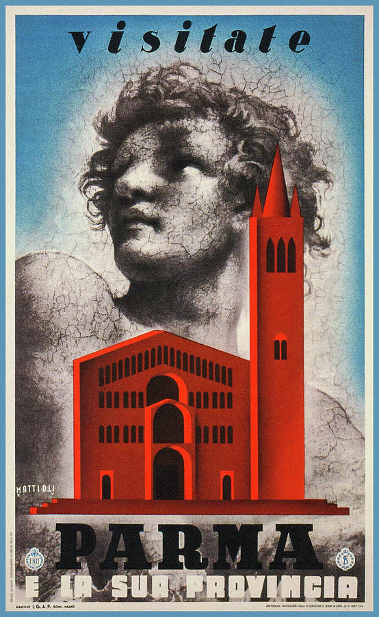 Vintage Photograph - Parma Italy Vintage Retro Travel Poster  by Carol Japp