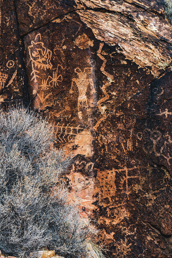 Parowan Gap Petroglyphs 10, Utah Photograph By Abbie Matthews - Fine 