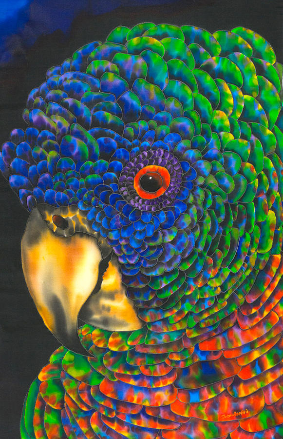 Parrot Face Painting by Daniel Jean-Baptiste