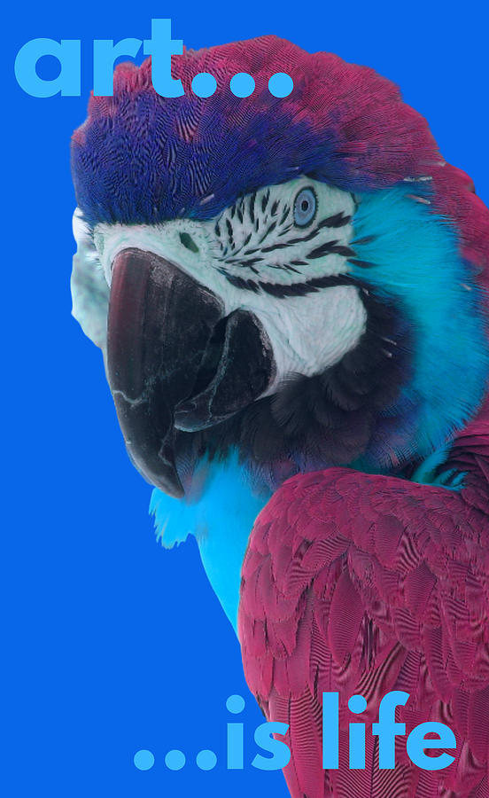 Parrot George Blue Digital Art