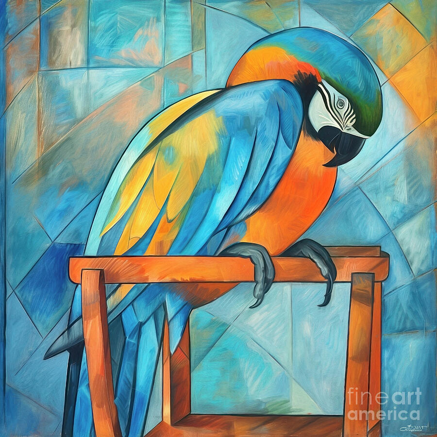 Parrot Paco Digital Art by Jutta Maria Pusl