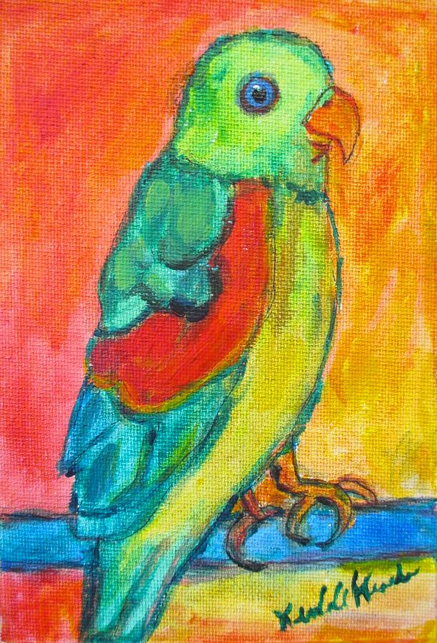 Parrot Perch Painting by Kendall Kessler
