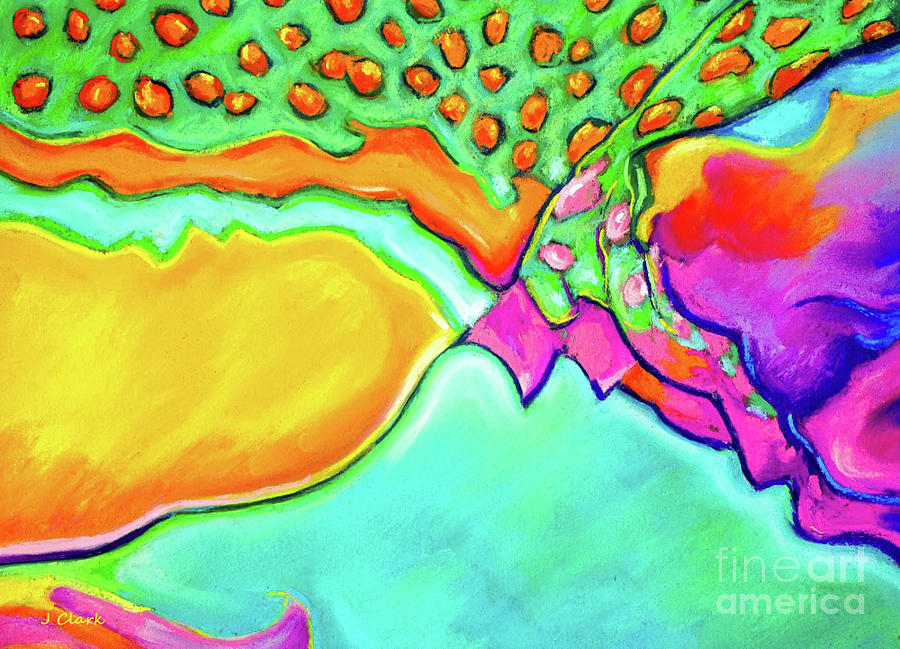 Parrotfish 2 Pastel by John Clark
