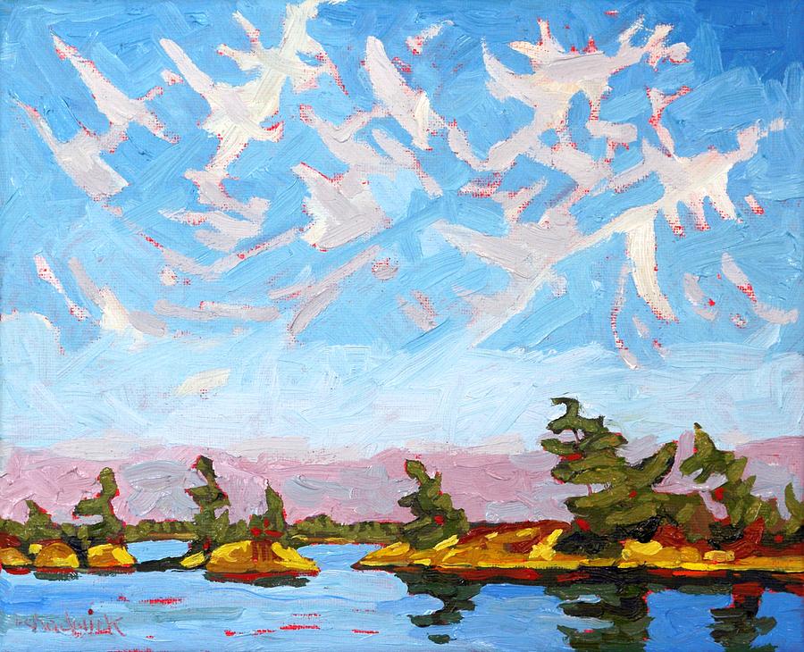 Parry Archipelago Cirrus Sky Painting by Phil Chadwick
