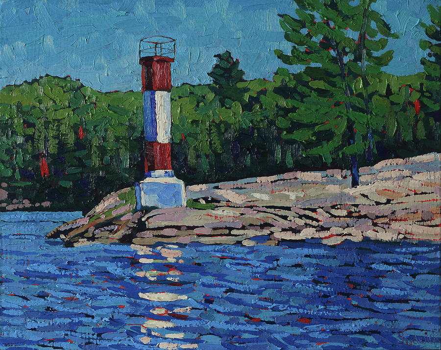 Parry Island Tower Painting by Phil Chadwick
