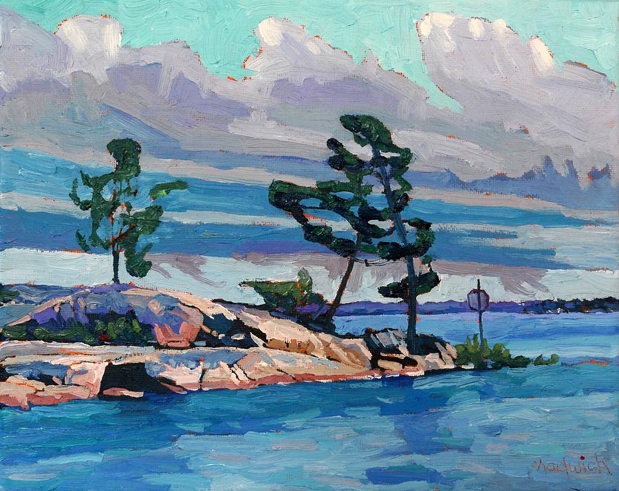Parry Sound Cold Front Painting by Phil Chadwick