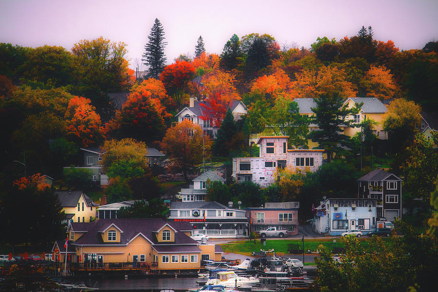 Parry Sound Waterfront in the Fall... Photograph by Jay Smith