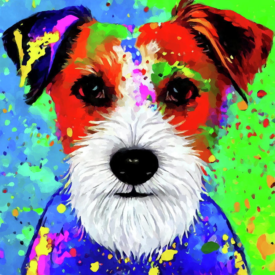 Parson Russell Terrier 7 Painting by Chris Butler - Pixels