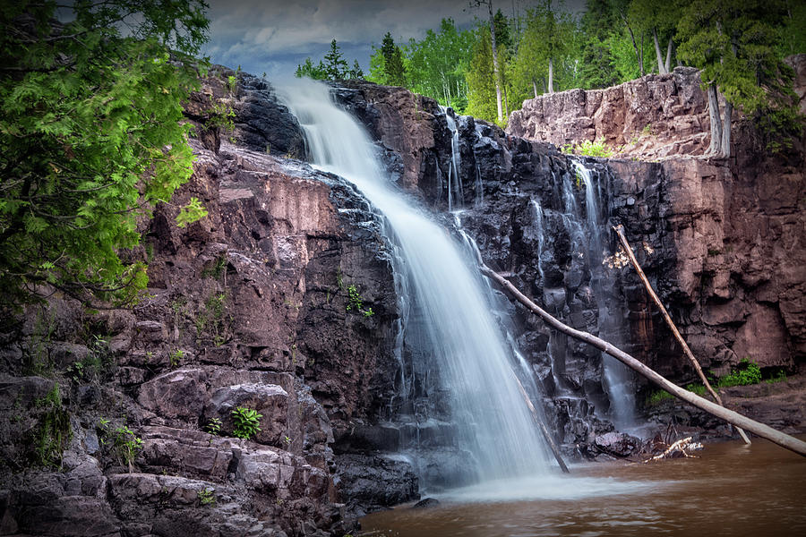 Part of of Lower Gooseberry Falls  Photograph by Randall Nyhof