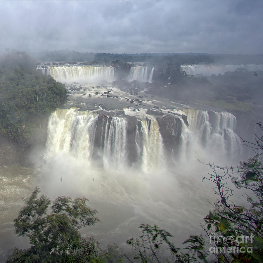 Part of the spectacular Iguazu Falls Argentina Photograph by Tony Mills