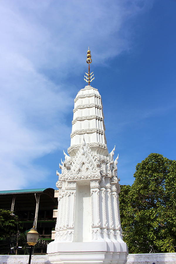 Part of Wat Inharawihan temple Bangkok Thailand Photograph by Vincent Jary