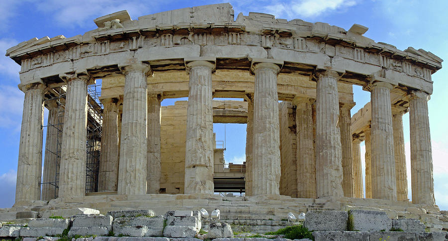Parthenon Close-up Photograph by Sean Hannon
